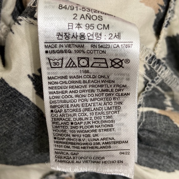 GAP Toddler Leopard Print Tiered Dress Girls Dress Size 2T - Picture 8 of 9